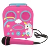 Lexibook Karaoké Secret Portable Licorne- Micros Et Karaoké