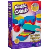 Spin Master Kinetic Sand - Coffret Arc-En-Ciel - Sable Magique A Modeler- Mosaïque, Sable Et Paillettes
