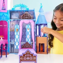 Mattel Maisons De Poupee|Le Chateau D'Arendelle Et Sa Poupee Elsa - La Reine Des Neiges