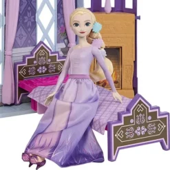 Mattel Maisons De Poupee|Le Chateau D'Arendelle Et Sa Poupee Elsa - La Reine Des Neiges