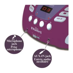 Lexibook Lecteur Cd Bluetooth - La Reine Des Neiges 2- Enceintes Bluetooth Et Casques Audio