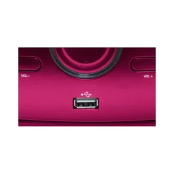 Bigben Lecteur Cd/Usb Portable Lumineux Rose- Enceintes Bluetooth Et Casques Audio