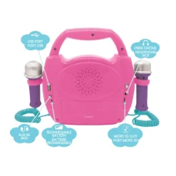 Lexibook Lecteur Karaoké Licorne- Micros Et Karaoké