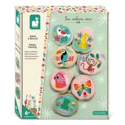 Janod Les Ateliers Déco - Galets A Décorer- Découpage, Collage, Pliage