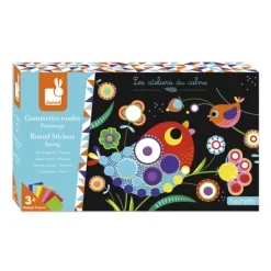 Janod Les Ateliers Du Calme - Gommes Rondes Printemps- Découpage, Collage, Pliage