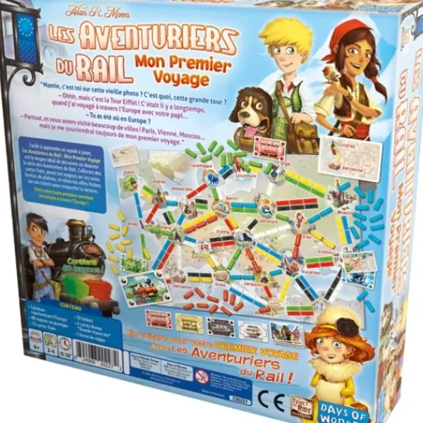 Asmodée Jeux De Stratégie|Les Aventuriers Du Rail-Mon Premier Voyage