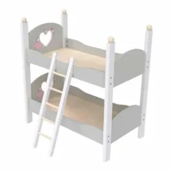 LOVE BEBE Accessoires Poupons|Lit Superpose En Bois 50 Cm