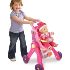 VTech Poussettes Poupons|Ma Poussette Interactive 3 En 1 - Little Love
