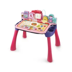 VTech Magi Bureau Interactif 5 En 1 Rose- Tableaux, Ardoises