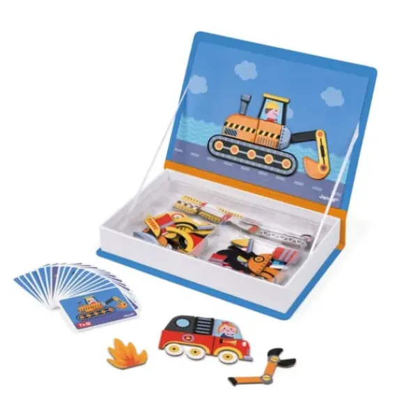 Janod Premiers Apprentissages|Magneti'Book - Les Bolides
