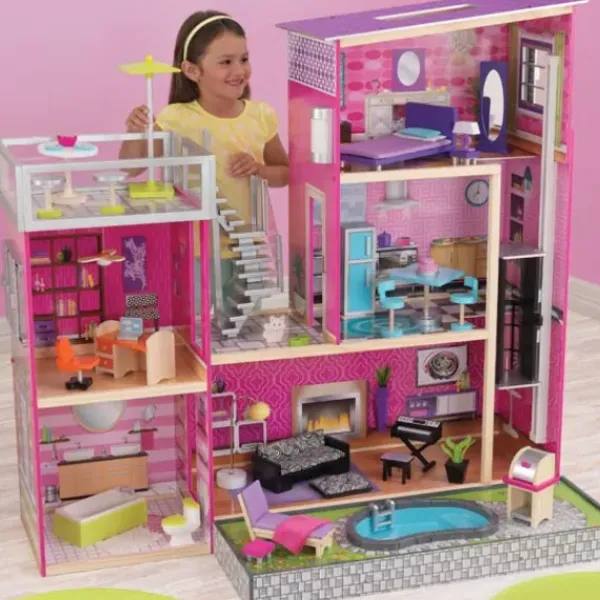 KidKraft Maisons De Poupee|Maison De Poupées Uptown