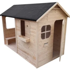 LG Distribution Maison En Bois Avec Patio- Cabanes Et Maisonnettes