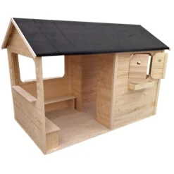 LG Distribution Maison En Bois Avec Patio- Cabanes Et Maisonnettes
