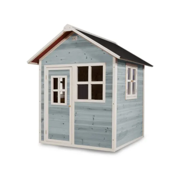 Exit Toys Maison En Bois Loft 100 Bleue- Cabanes Et Maisonnettes