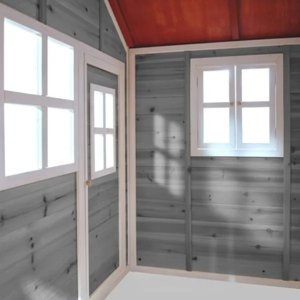Exit Toys Maison En Bois Loft 150 Grise- Cabanes Et Maisonnettes