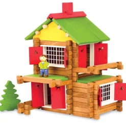 Jeujura Maison Forestiere En Bois 135 Pieces- Planchettes Et Construction En Bois