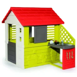 Smoby Maison Nature Et Cuisine D'Ete- Cabanes Et Maisonnettes