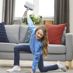 Hasbro Marteau Electronique Thor Mighty Fx Mjolnir - Disney Avengers- Accessoires Déguisements