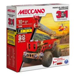 Meccano - Vehicules De Secours 3 Modeles- Meccano, Engrenages