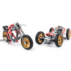 Meccano - Voiture Et Moto 5 Modeles- Meccano, Engrenages