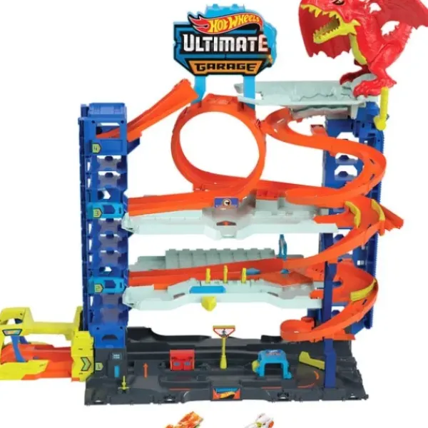 Mattel Garages Et Circuits|Mega Transporteur Dino - Hot Wheels