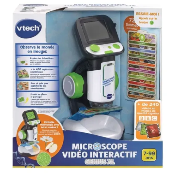 VTech Jeux Scientifiques|Microscope Video Interactif - Genius Xl