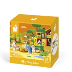 Janod Mondes Imaginaires|Mini Story - Figurines Safari En Bois