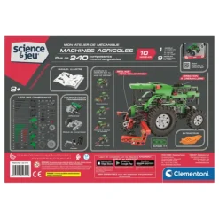 Clementoni Mon Atelier De Mecanique - Machines Agricoles- Meccano, Engrenages