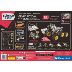 Clementoni Mon Atelier De Mecanique - Rover Nasa Motorise- Meccano, Engrenages