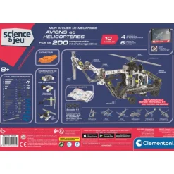 Clementoni Mon Atelier De Mecanique-Avions Et Helicopteres- Meccano, Engrenages