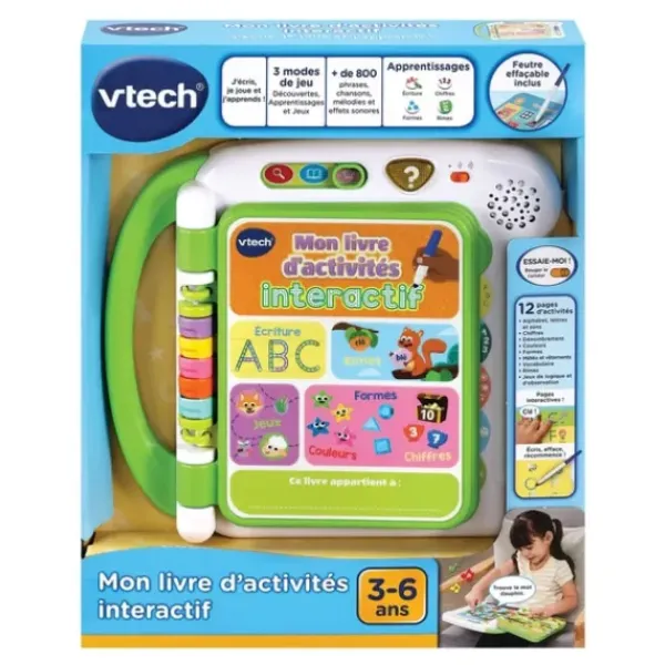 VTech Premiers Apprentissages|Mon Livre D'Activites Interactif
