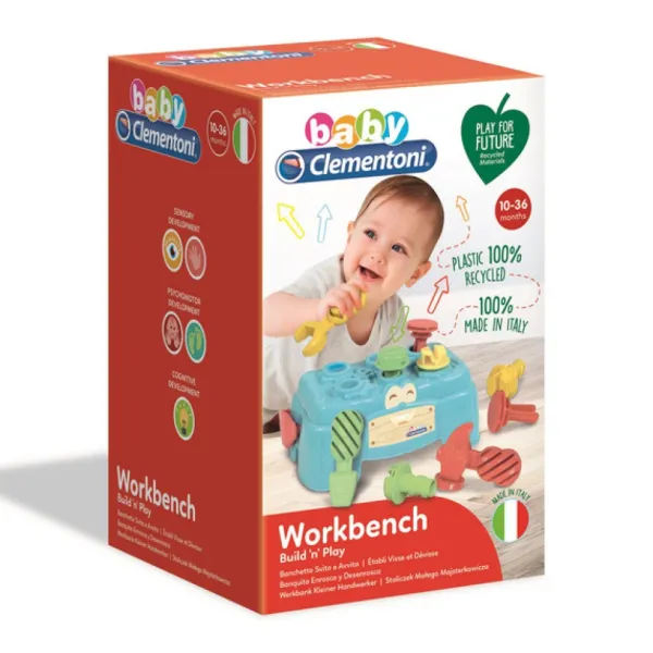 Clementoni Mon Premier Atelier De Bricolage - Play For Future- Jouets À Emboîter, À Empiler