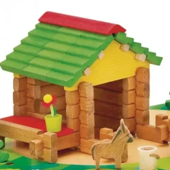 Jeujura Mon Premier Chalet Dans La Montagne En Bois- Planchettes Et Construction En Bois