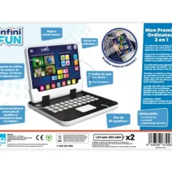Infinifun Ordinateurs Et Jeux Interactifs|Mon Premier Ordinateur 2 En 1