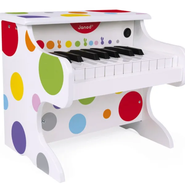 Janod Mon Premier Piano Electronique En Bois- Instruments De Musique