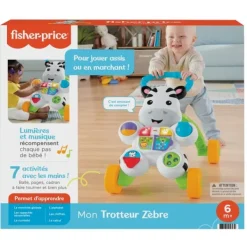 Fisher Price Mon Trotteur Zebre Parlant- Porteurs & Jouets À Bascules