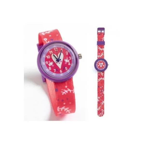Djeco Montre Coeur Rose- Bijoux & Montres Enfants