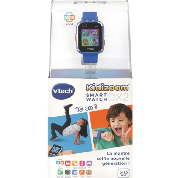 VTech Montre Kidizoom Smartwatch Connect Dx2 Bleue- Montres Et Objets Connectés