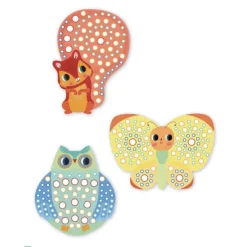 Djeco Mosaiques Animaux- Mosaïque, Sable Et Paillettes