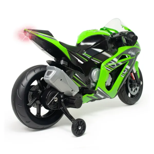Injusa Moto De Course Electrique Kawasaki 12V- Motos Électriques