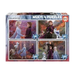 Educa Puzzle Bébé / Enfant|Multi Puzzle La Reine Des Neiges, 50, 80, 100, 150 Pieces