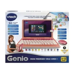 VTech Ordinateurs Et Jeux Interactifs|Ordinateur Enfant Genio Rose