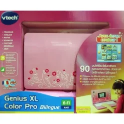 VTech Ordinateurs Et Jeux Interactifs|Ordinateur Genius Xl Color Pro Bilingue Rose