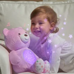 Chicco Ourson Projecteur Baby Bear Rose- Veilleuses