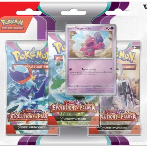 Asmodée Cartes À Collectionner|Pack 3 Boosters Pokemon Ecarlate Et Violet 2