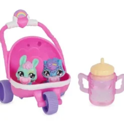 Spin Master Accessoires Poupées|Pack De 2 Figurines Et Poussette - Hatchimals