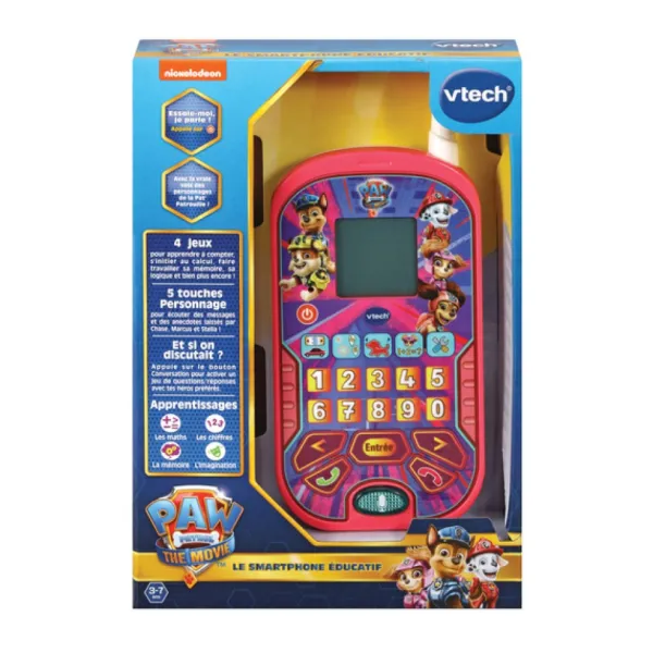 VTech Pat Patrouille - Le Smartphone Liberty Rose- Tablettes Et Téléphones
