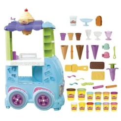 Play Doh Pate A Modeler - Camion De Glace Geant Play-Doh Kitchen- Pate À Modeler, Modelage Et Gravure