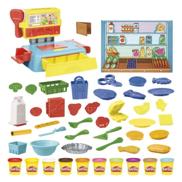 Play Doh Pate A Modeler - Supermarche En Folie Play-Doh- Pate À Modeler, Modelage Et Gravure