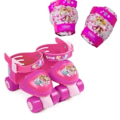 STAMP Skates Rollers Et Patins|Patins A Roulettes Avec Set De Protections - Taille 23-27 - Disney Cars